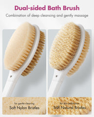 Rafow brosse-douche-dos-poils-douces nettoie en douceur et mousse bien.