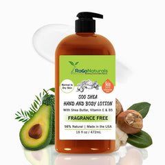 RaGaNaturals lotion corporelle naturelle sans parfum apaise peau sèche et sensible.