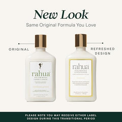 Rahua Conditionneur Volume, texture soyeuse qui démêle sans alourdir.