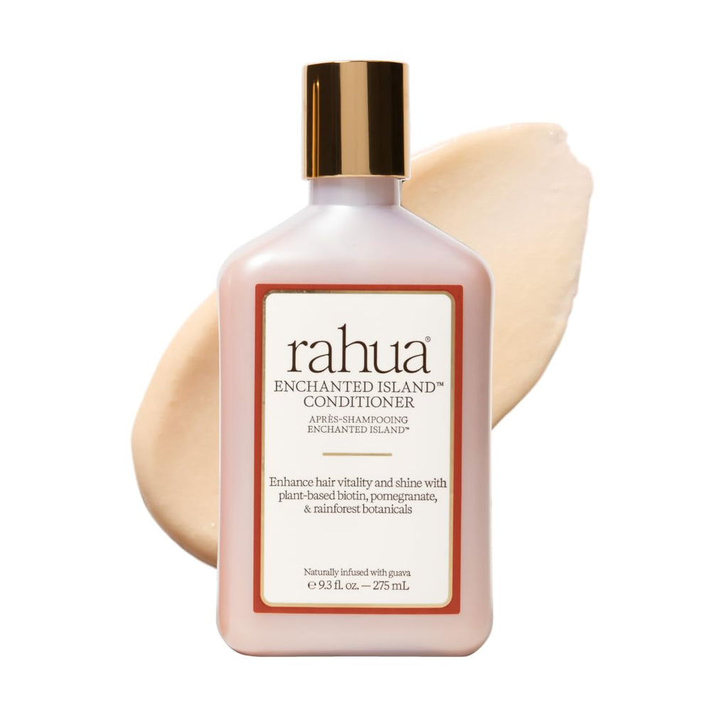 Rahua Enchanted Island – bouteille élégante démêlant et hydratant les cheveux.