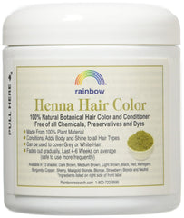 Application du henné persan médium brun noisette Rainbow Research pour coloration naturelle