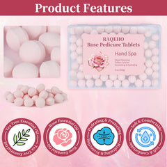 RAQEHO spa mains et pieds rose, pratique à domicile