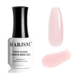 RARJSM base gel nude rose pale en bouteille, base neutre pour ongles
