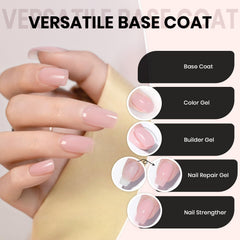 RARJSM base gel nude rose pale renforcement des ongles fins