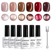 Vernis RARJSM effet œil-de-chat Café Brun Nude, fini raffiné et polyvalent