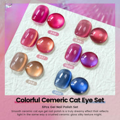 Vernis gel cat-eye ceramique brun chocolat par RARJSM pour manicure chaude et sophistique