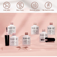 Vernis gel couleur peau RARJSM Mauve clair pour un look sophistiqué.
