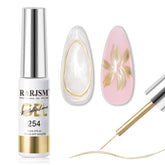 RARJSM vernis-gel-liner chrome metallique offre un effet miroir durable sur les ongles.