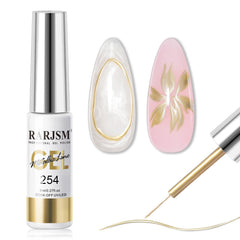 RARJSM vernis-gel-liner chrome metallique offre un effet miroir durable sur les ongles.
