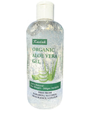 Raslok Gel Aloe: bouteille hydratante pour peau et cheveux.