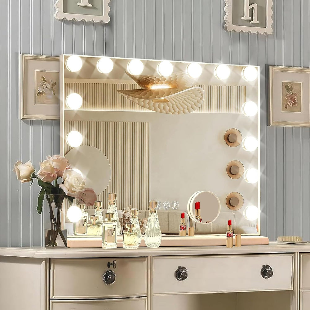 Ratsamee Miroir vanité Hollywood avec lumière pour un maquillage précis.