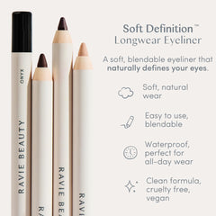 Ravie Beauty DRIFT — Nuance marron froid avec sous-tons gris taupe pour un regard doux.