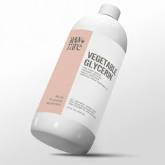 Raw Plus Rare Glycerine végétale, bouteille quart, hydratation douce et polyvalente