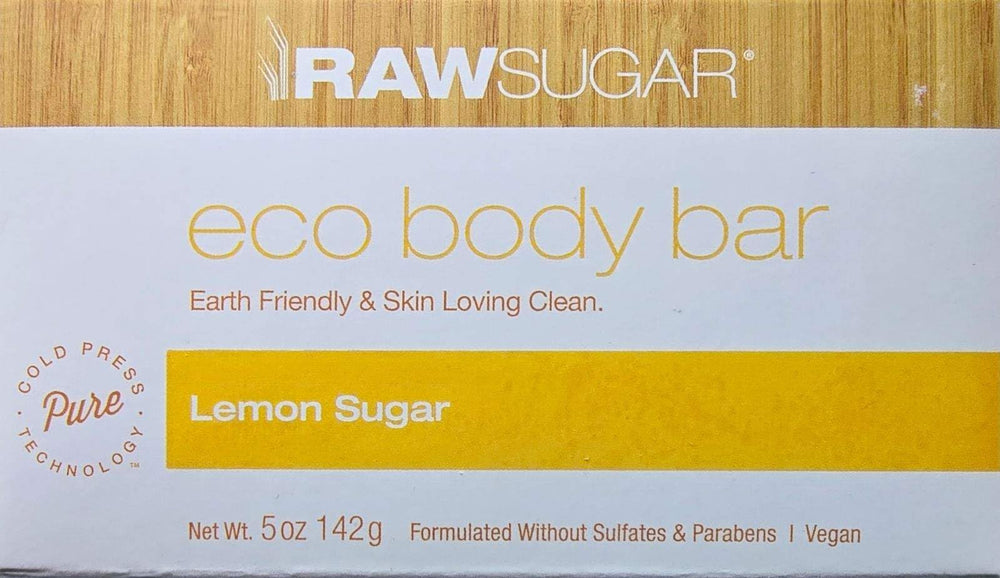RAW SUGAR barre-corps-eco citron-sucré, massage doux et hydratation grâce à l’huile de jojoba.
