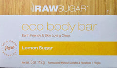 RAW SUGAR barre-corps-eco citron-sucré, massage doux et hydratation grâce à l’huile de jojoba.