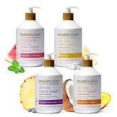 RAW SUGAR Lavage mains citron-sucre: bouteille élégante et parfum vivifiant.