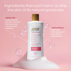 RAW SUGAR Simply Body Wash texture-creme parfum pastèque-menthe, lavage nourrissant.