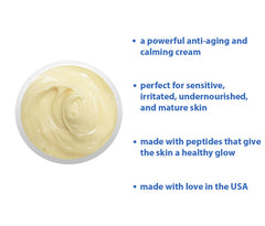 Emballage Raya probiotique crème apaisante élégant et informatif