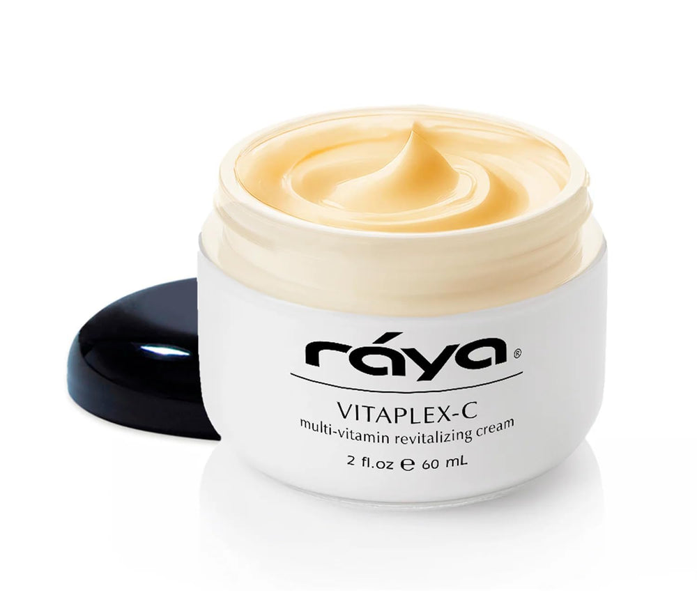Raya Vitaplex-C Crème sur bouteille, hydratation durable pour peau sèche et mature