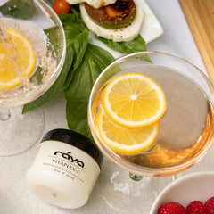 Mélange aloé et ginseng dans Raya Vitaplex-C Crème pour revitalisation