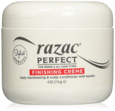 Razac crème de finition pour perms, flacon 113 g, texture soyeuse et légère.