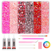 RAZET paillettes rose 3mm-6mm pour reflets éclatants sur vos créations