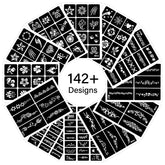 Razet pochoirs tatouage temporaire papillons; application facile et résultats rapides