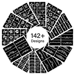 Razet pochoirs tatouage temporaire papillons; application facile et résultats rapides