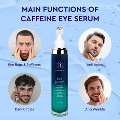RAZONIX eye bags treatment dark circle serum shown for gentle brightness.