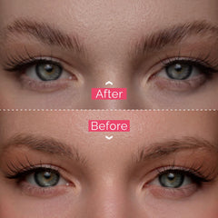 Application précise sur cils et sourcils avec le sérum RB RENATA BEAUTY.