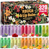 RBUGR Baume Lèvres coffret 12 saveurs, hydratation pratique et cadeau idéal.