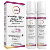 C'rcle Minoxidil pour femmes, mousse 5% en bouteille, soutien à la repousse