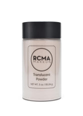 RCMA poudre libre translucide avec houppette, texture légère pour fini mat durable.