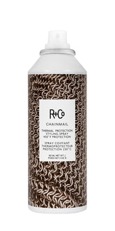 R+Co Chainmail bouteille spray, protection thermique jusqu'à 450°F, fini soyeux.
