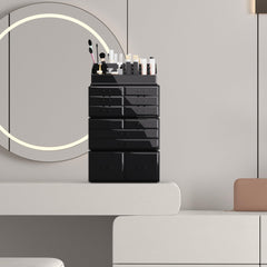 READAEER Rangement maquillage 12 tiroirs, structure stable pour tous vos produits.