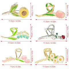 REALHUNLEE pinces fleurs orchidée-bell: style chic et restent bien en place.