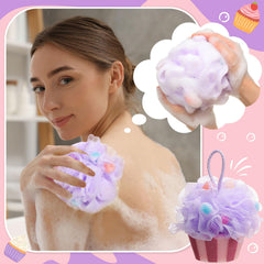 Éponge Reallnaive avec corde de suspension, pratique pour sécher et maintenir l'hygiène.