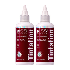 Red by Kiss Tintation – bouteille et application faciles pour une couleur vive.