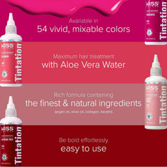 Red by Kiss Tintation – huile d'Argan pour nourrir les longueurs pendant la couleur.