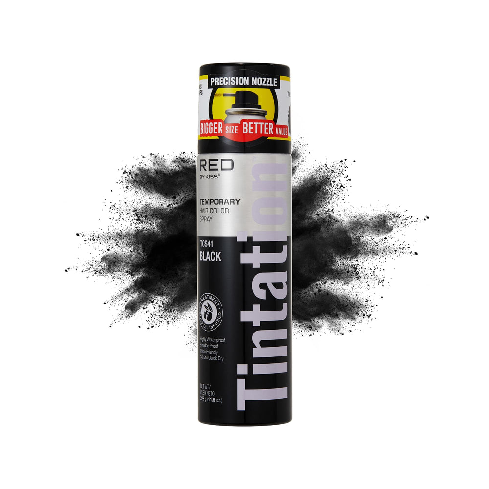 Red by Kiss Tintation Spray – couverture rapide des racines grises.