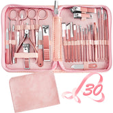 RedFlow Trousse Manucure 30 en 1 complète, idéale pour voyage et usage domestique.