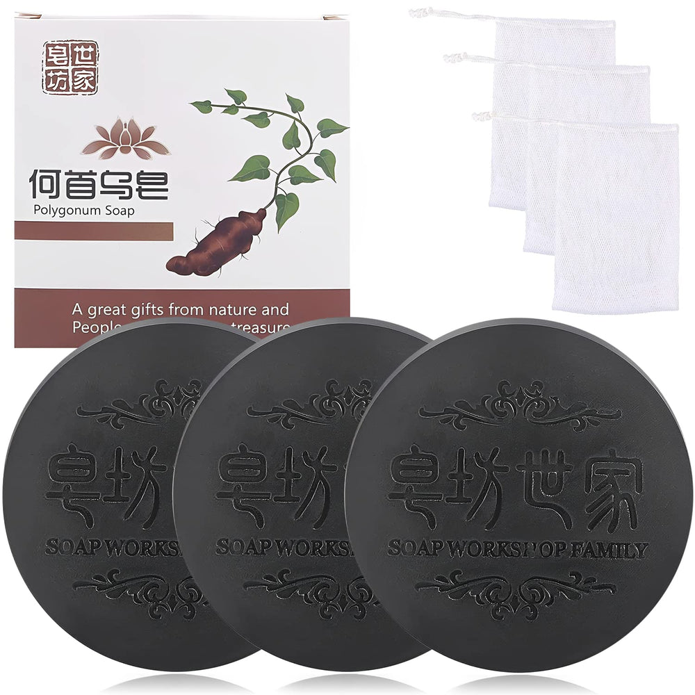 Rednow barre-shampoing polygonum-multiflorum, nettoyeur du cuir chevelu pour fraîcheur