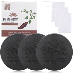 Rednow barre-shampoing polygonum-multiflorum, nettoyeur du cuir chevelu pour fraîcheur
