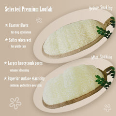 ReedChacha Luffa à fibres naturelles, nettoyage efficace tout en douceur sur le corps.