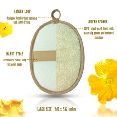 ReedChacha Luffa épais et dense, durable et conserve sa forme après chaque douche.