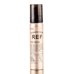 REF Reference 345 Fiber Mousse with bodifying fibers for fuller-looking hair