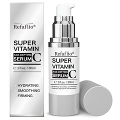 Refaflio sérum vitamine C – boîte élégante, soin antioxydant pour le visage.