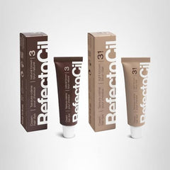 Utilisation des deux teintes du pack Refectocil pour obtenir brun personnalisé.