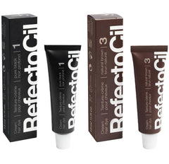 Refectocil creme-teinture noire, emballage clair pour une application precise.