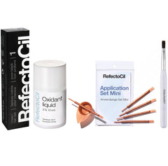 Refectocil N° 1 Noir Pur — couleur noire intense adaptée aux cheveux foncés, effet naturel.